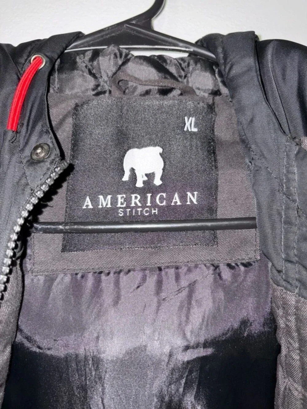 American Stitch Men's Hooded Puffer Vest Black Size XL